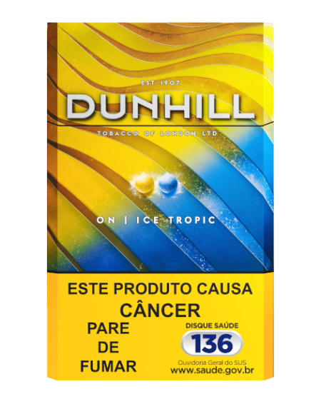 DUNHILL ON ICE TROPIC BOX C/ 10 CARTEIRA